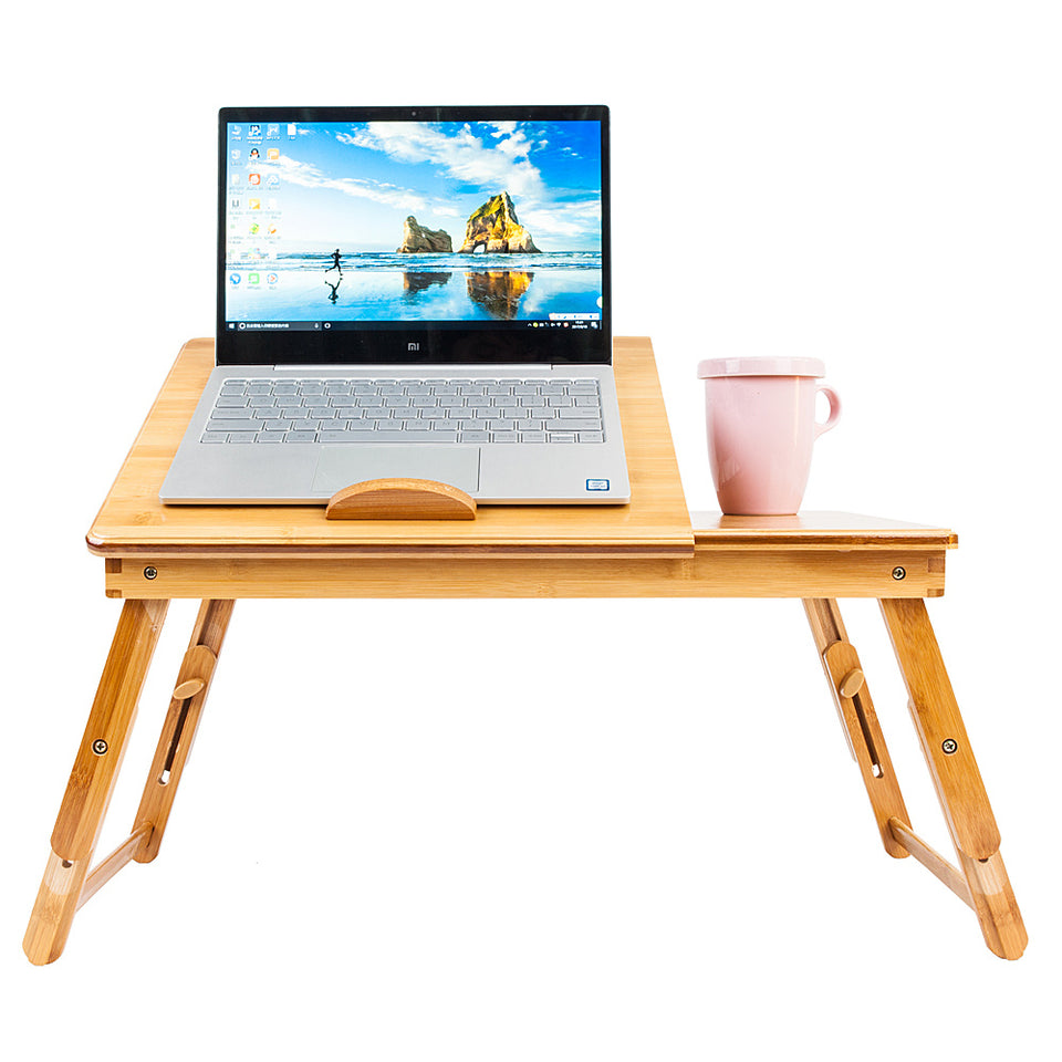 Laptop Desk/Breakfast Serving Bed Table Adjustable 100% Bamboo