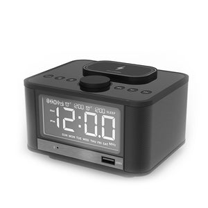 QI Wireless Charging Alarm Clock Radio