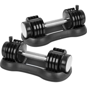Pair of 12.5 Lbs Adjustable Dumbbell
